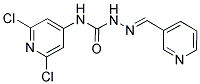 N1-(2,6-DICHLORO-4-PYRIDYL)-2-(3-PYRIDYLMETHYLIDENE)HYDRAZINE-1-CARBOXAMIDE 结构式