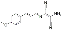 2-AMINO-1-(1-AZA-4-(4-METHOXYPHENYL)BUTA-1,3-DIENYL)ETHENE-1,2-DICARBONITRILE 结构式