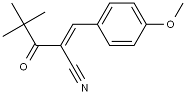 2-(2,2-Dimethylpropanoyl)-3-(4-methoxyphenyl)prop-2-enenitrile 结构式
