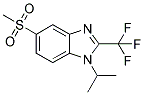 1-ISOPROPYL-5-(METHYLSULPHONYL)-2-(TRIFLUOROMETHYL)-(1H)-BENZIMIDAZOLE 结构式