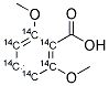 2,6-DIMETHOXYBENZOIC ACID, [RING-14C(U)] 结构式