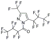 1-HEPTAFLUOROBUTANOYL-3-TRIFLUOROMETHYL-5-HEPTAFLUORO-1-PROPYLPYRAZOLE 结构式