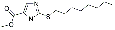 METHYL 1-METHYL-2-(OCTYLSULFANYL)-1H-IMIDAZOLE-5-CARBOXYLATE 结构式