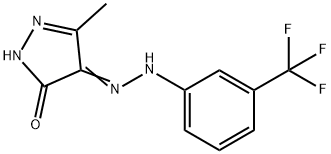 3-METHYL-1H-PYRAZOLE-4,5-DIONE 4-(N-[3-(TRIFLUOROMETHYL)PHENYL]HYDRAZONE) 结构式