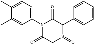 4-(3,4-DIMETHYLPHENYL)-2-PHENYL-1LAMBDA4,4-THIAZINANE-1,3,5-TRIONE 结构式