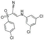3-((3,5-DICHLOROPHENYL)AMINO)-2-((4-CHLOROPHENYL)SULFONYL)PROP-2-ENENITRILE 结构式