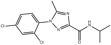 1-(2,4-DICHLOROPHENYL)-N-ISOPROPYL-5-METHYL-1H-1,2,4-TRIAZOLE-3-CARBOXAMIDE 结构式