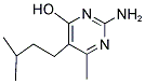 2-AMINO-4-HYDROXY-6-METHYL-5-(3-METHYLBUTYL)PYRIMIDINE 结构式