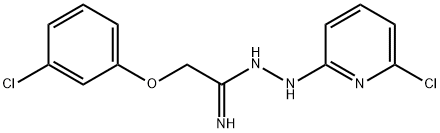 2-(3-CHLOROPHENOXY)-N'-(6-CHLORO-2-PYRIDINYL)ETHANEHYDRAZONAMIDE 结构式