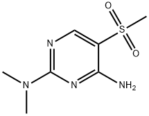 N-[4-AMINO-5-(METHYLSULFONYL)-2-PYRIMIDINYL]-N,N-DIMETHYLAMINE 结构式