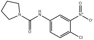 N-(4-氯-3-硝基苯基)吡咯烷-1-甲酰胺 结构式