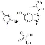 HYDROXYTRYPTAMINE CREATININE SULFATE, 5-, [1,2-3H] 结构式