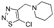 1-[(5-CHLORO-1,2,3-THIADIAZOL-4-YL)METHYL]PIPERIDINE 结构式