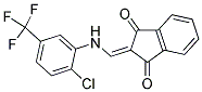 2-(((2-CHLORO-5-(TRIFLUOROMETHYL)PHENYL)AMINO)METHYLENE)INDANE-1,3-DIONE 结构式