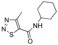 N-CYCLOHEXYL-4-METHYL-1,2,3-THIADIAZOLE-5-CARBOXAMIDE 结构式