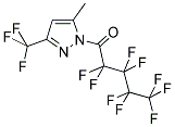 3-TRIFLUOROMETHYL-1-NONAFLUOROPENTANOYL-5-(METHYL)PYRAZOLE 结构式