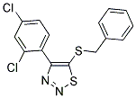 5-(BENZYLSULFANYL)-4-(2,4-DICHLOROPHENYL)-1,2,3-THIADIAZOLE 结构式