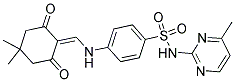 5,5-DIMETHYL-2-(((4-(((4-METHYLPYRIMIDIN-2-YL)AMINO)SULFONYL)PHENYL)AMINO)METHYLENE)CYCLOHEXANE-1,3-DIONE 结构式