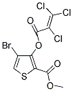 METHYL 4-BROMO-3-[(2,3,3-TRICHLOROACRYLOYL)OXY]THIOPHENE-2-CARBOXYLATE 结构式