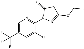 2-[3-CHLORO-5-(TRIFLUOROMETHYL)-2-PYRIDINYL]-5-ETHOXY-2,4-DIHYDRO-3H-PYRAZOL-3-ONE 结构式