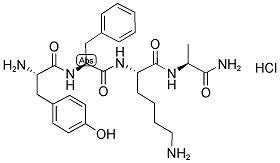 H-TYR-PHE-LYS-ALA-NH2 HCL 结构式