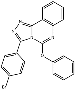 3-(4-BROMOPHENYL)-5-PHENOXY[1,2,4]TRIAZOLO[4,3-C]QUINAZOLINE 结构式