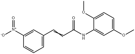 N-(2,5-DIMETHOXYPHENYL)-3-(3-NITROPHENYL)ACRYLAMIDE 结构式