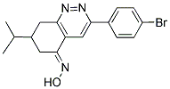 3-(4-Bromophenyl)-5-(hydroxyimino)-7-(isopropyl)-6,7,8-trihydrocinnoline 结构式