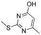 2-硫代甲基-4-羟基-6-甲基嘧啶 结构式