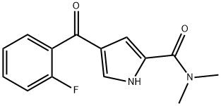 4-(2-FLUOROBENZOYL)-N,N-DIMETHYL-1H-PYRROLE-2-CARBOXAMIDE 结构式