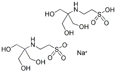 2-([2-HYDROXY-1,1-BIS(HYDROXYMETHYL)ETHYL]AMINO)ETHANESULFONIC ACID HEMISODIUM SALT 结构式