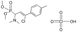 Dimethyl [3-chloro-1-(dimethylamino)-3-(4-methylphenyl)allyl]phosphonate perchlorate 结构式