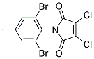 3,4-DICHLORO-1-(2,6-DIBROMO-4-METHYLPHENYL)-2,5-DIHYDRO-1H-PYRROLE-2,5-DIONE 结构式