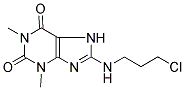 8-[(3-CHLOROPROPYL)AMINO]-1,3-DIMETHYL-2,3,6,7-TETRAHYDRO-1H-PURINE-2,6-DIONE 结构式