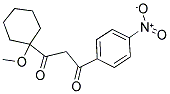 1-(1-METHOXY-CYCLOHEXYL)-3-(4-NITRO-PHENYL)-PROPANE-1,3-DIONE 结构式
