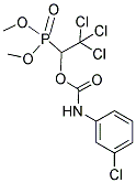 DIMETHYL (2,2,2-TRICHLORO-1-([(3-CHLOROANILINO)CARBONYL]OXY)ETHYL)PHOSPHONATE 结构式