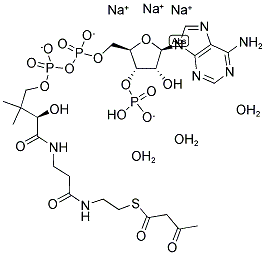 ACETOACETYL COENZYME A 钠盐 水合物 结构式