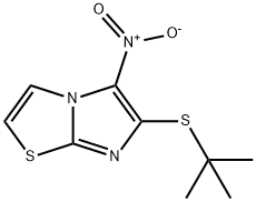 6-(TERT-BUTYLSULFANYL)-5-NITROIMIDAZO[2,1-B][1,3]THIAZOLE 结构式
