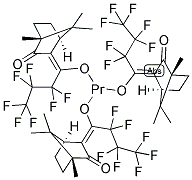 PRASEODYMIUM D-3-HEPTAFLUOROBUTYRYLCAMPHORATE 结构式