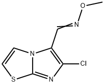 6-CHLOROIMIDAZO[2,1-B][1,3]THIAZOLE-5-CARBALDEHYDE O-METHYLOXIME 结构式
