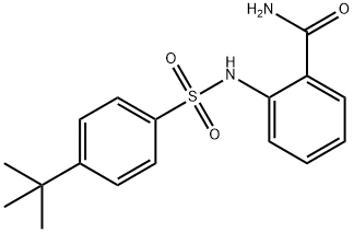 2-(((4-(TERT-BUTYL)PHENYL)SULFONYL)AMINO)BENZAMIDE 结构式