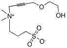 3-(1-[4-(2-HYDROXYETHOXY)BUT-2-YNYL]-1,1-DIMETHYLAMMONIO)PROPANE-1-SULFONATE 结构式