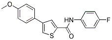 N-(4-FLUOROPHENYL)-4-(4-METHOXYPHENYL)THIOPHENE-2-CARBOXAMIDE 结构式