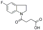 4-(5-FLUORO-2,3-DIHYDRO-1H-INDOL-1-YL)-4-OXOBUTANOIC ACID 结构式