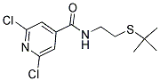N4-[2-(TERT-BUTYLTHIO)ETHYL]-2,6-DICHLOROISONICOTINAMIDE 结构式
