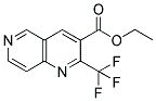 2-(TRIFLUOROMETHYL)-1,6-NAPHTHYRIDINE-3-CARBOXYLIC ETHYL ESTER 结构式