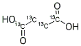 富马酸-13C4 结构式