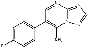 6-(4-FLUOROPHENYL)[1,2,4]TRIAZOLO[1,5-A]PYRIMIDIN-7-AMINE 结构式