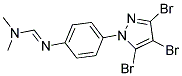 N,N-DIMETHYL-N'-[4-(3,4,5-TRIBROMO-1H-PYRAZOL-1-YL)PHENYL]IMINOFORMAMIDE 结构式