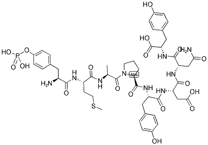 TYR(PO3H2)-MET-ALA-PRO-TYR-ASP-ASN-TYR 结构式